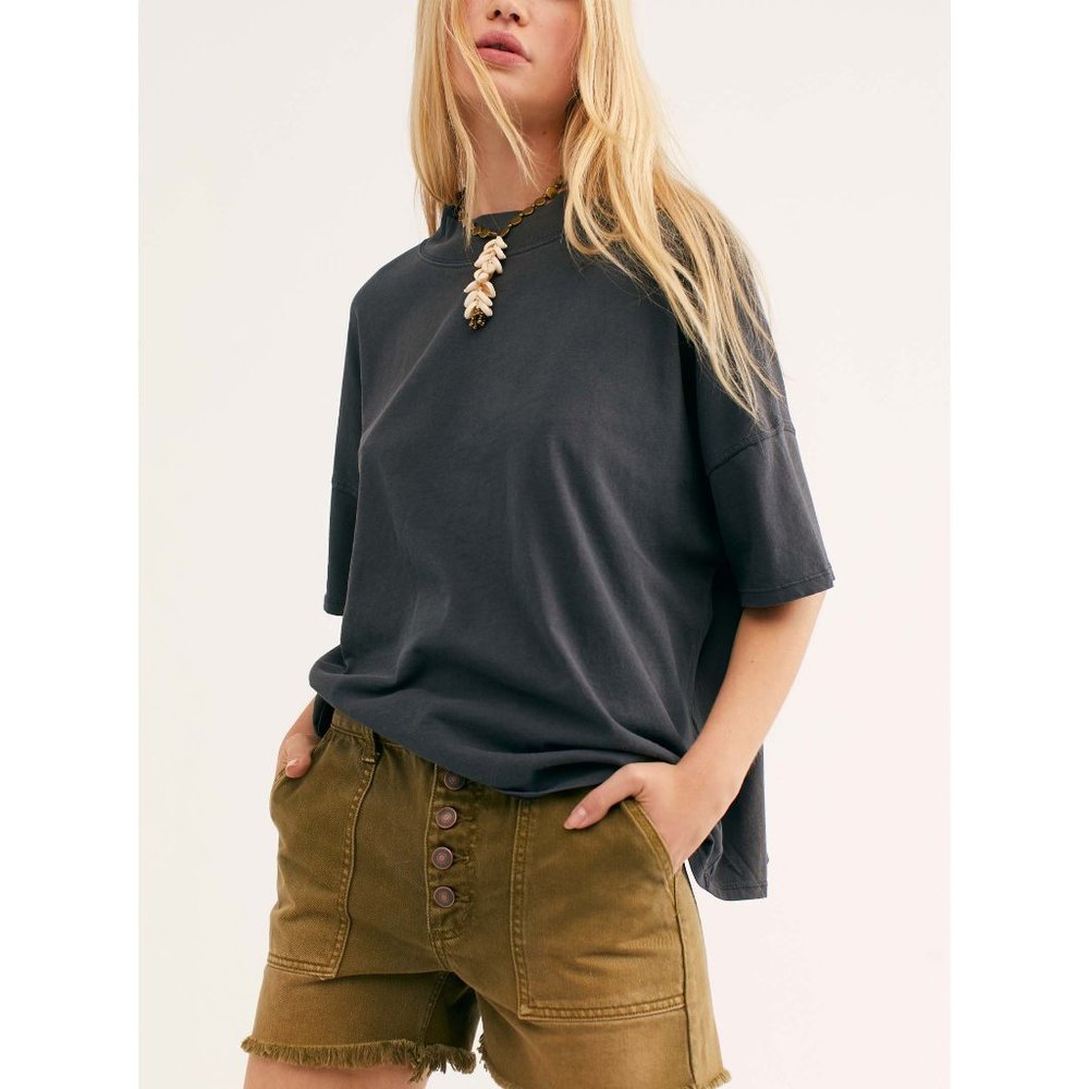 NWT Free People Fearless Tee / Black